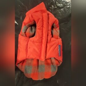 Orange and Gray Dog Jacket by